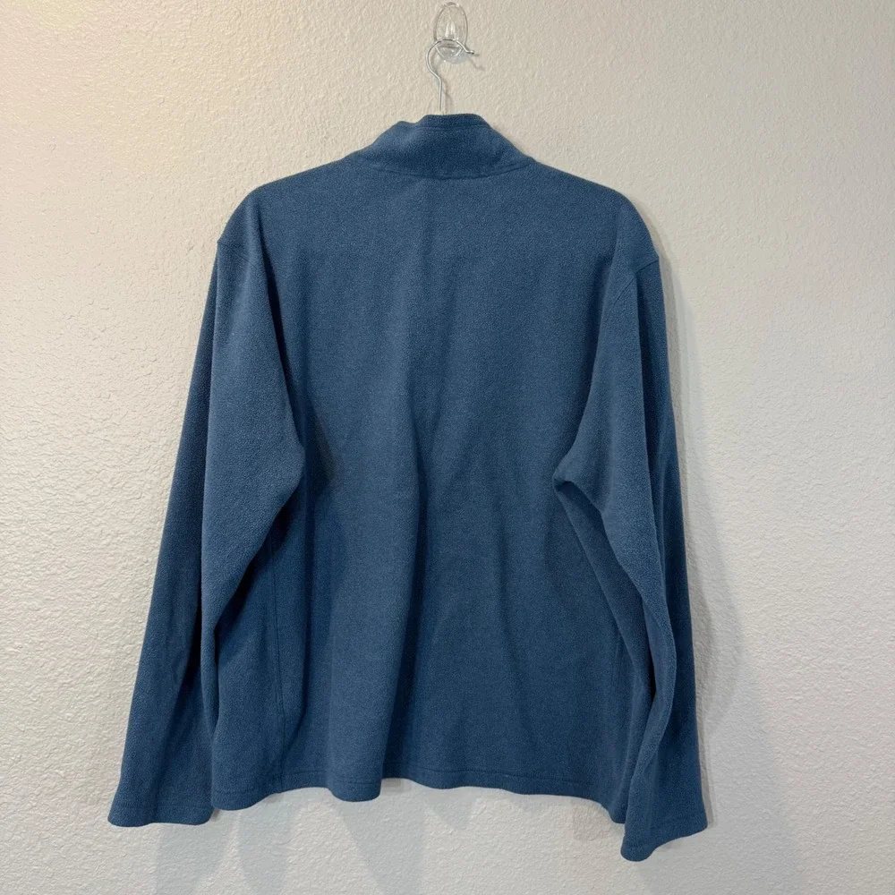 The North Face Men's Size L Blue Quarter Zip Fleece Pullover NF00CP8M1LG